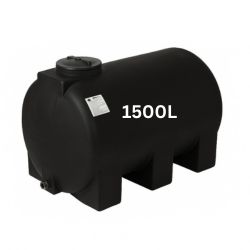 Juodas 1500 l geriamojo vandens bakas